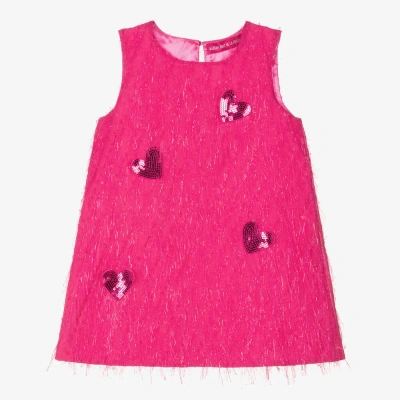 Agatha Ruiz De La Prada Kids'  Girls Pink Sequin Heart Dress