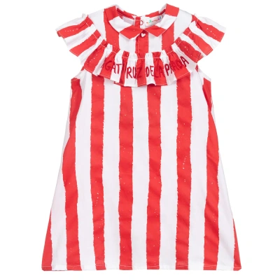 Agatha Ruiz De La Prada Babies'  Girls Red & White Stripe Dress