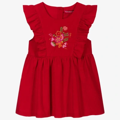 Agatha Ruiz De La Prada Kids'  Girls Red Corduroy Dress