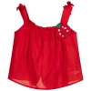 AGATHA RUIZ DE LA PRADA AGATHA RUIZ DE LA PRADA GIRLS RED COTTON BLOUSE