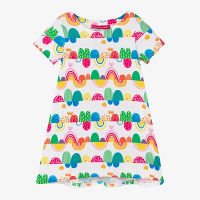 Agatha Ruiz De La Prada Kids'  Girls White Cotton Dress