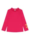 Agatha Ruiz De La Prada Glittery-hearts Ruffled Jersey In Pink
