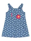 Agatha Ruiz De La Prada Heart Chambray Dress In Blue