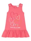 Agatha Ruiz De La Prada Heart-embroidered Pink Dress In Pink