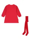 Agatha Ruiz De La Prada Heart-motif Dress Set In Red