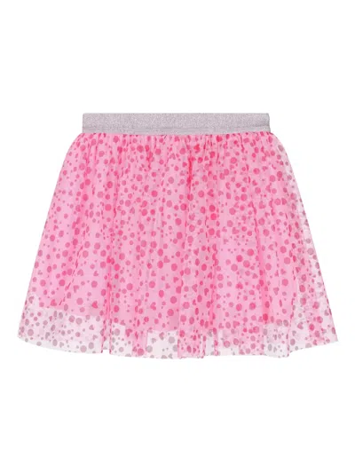 Agatha Ruiz De La Prada Kids' Heart-motif Tulle Skirt In Pink