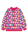 Agatha Ruiz De La Prada Heart-print Sweatshirt In Multi