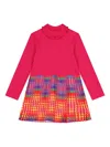 Agatha Ruiz De La Prada Pleated Dress In Pink