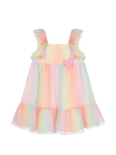 Agatha Ruiz De La Prada Kids' Ruffled Heart Applique Dress In Multi