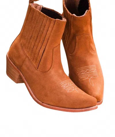 Agave Sky Women's Paige Ankle Bootie In Honey In Brown