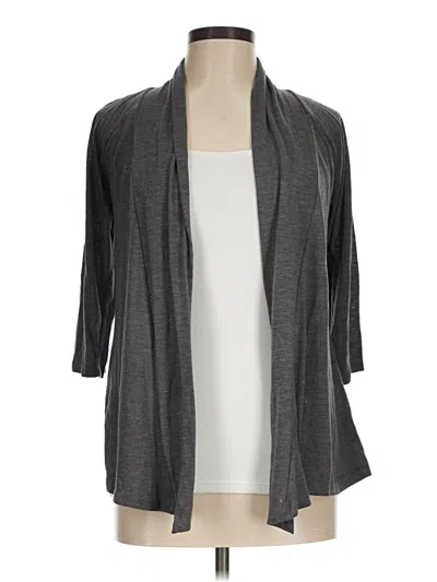 Pre-owned Agb Cardigan Sweater In Gray