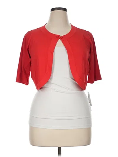 Pre-owned Agb Cardigan Sweater In Red