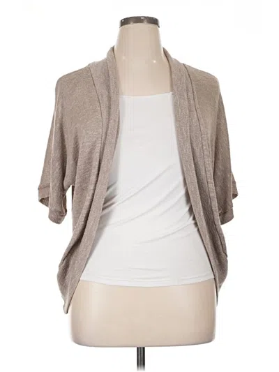 Pre-owned Agb Cardigan Sweater In Tan