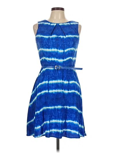 Pre-owned Agb Casual Dress In Blue