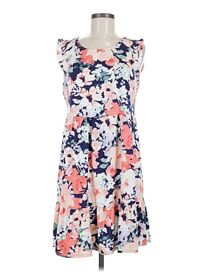 Pre-owned Agb Casual Dress In Blue