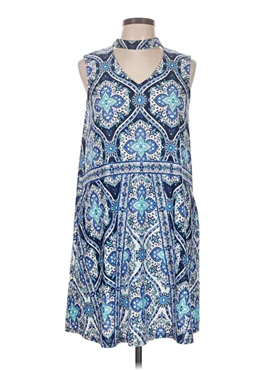 Pre-owned Agb Casual Dress In Blue