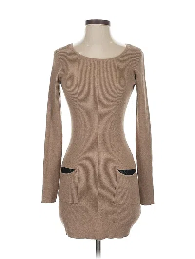 Pre-owned Agb Casual Dress In Brown