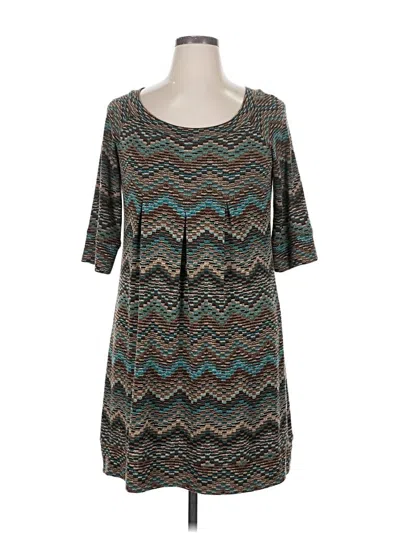 Pre-owned Agb Casual Dress In Brown