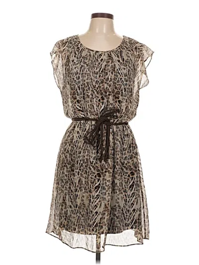 Pre-owned Agb Casual Dress In Brown