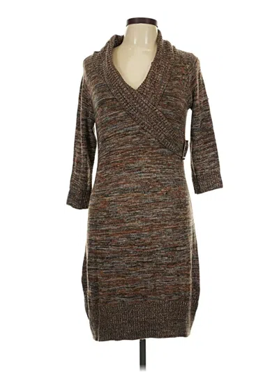 Pre-owned Agb Casual Dress In Brown