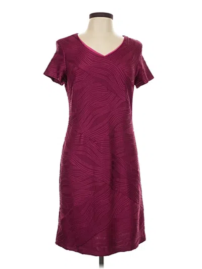 Pre-owned Agb Casual Dress In Burgundy
