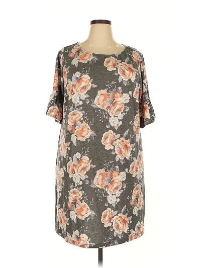 Pre-owned Agb Casual Dress In Gray