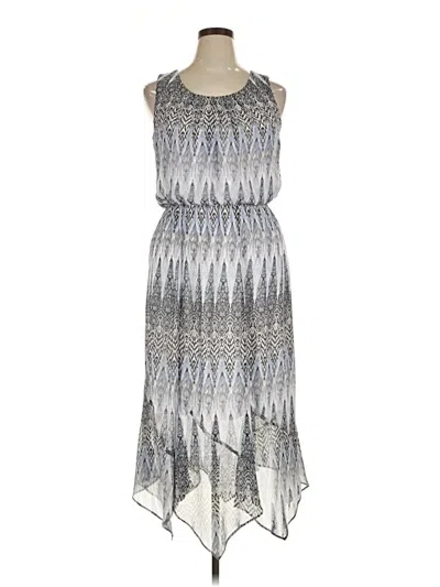 Pre-owned Agb Casual Dress In Gray