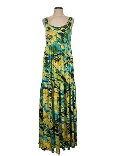 Pre-owned Agb Casual Dress In Green