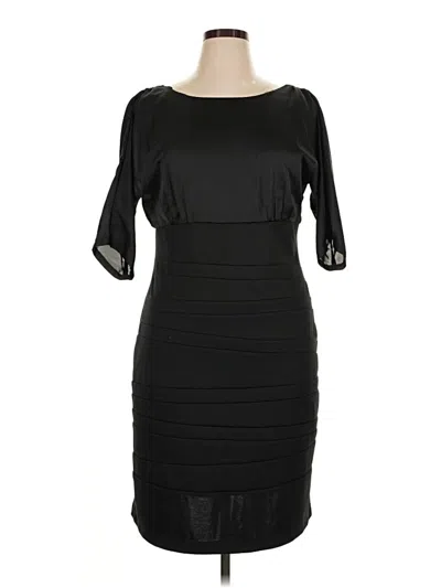Pre-owned Agb Cocktail Dress In Black