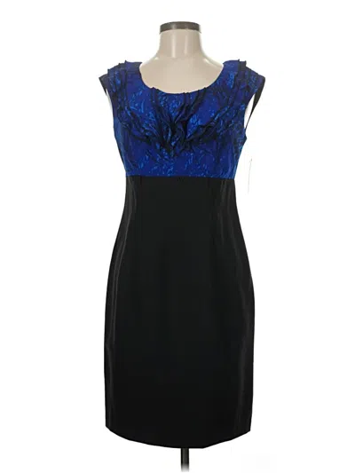 Pre-owned Agb Cocktail Dress In Blue