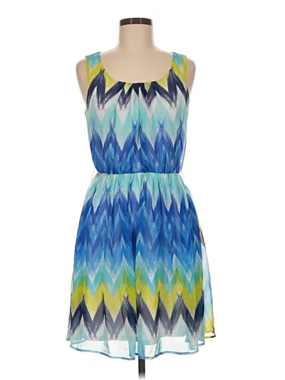 Pre-owned Agb Cocktail Dress In Blue