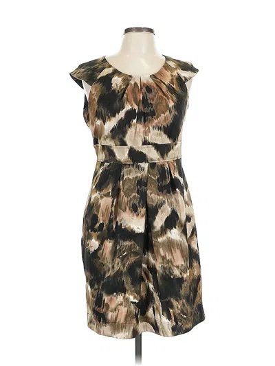 Pre-owned Agb Cocktail Dress In Brown