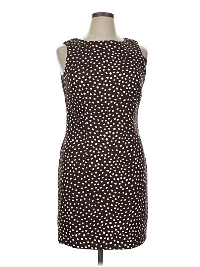 Pre-owned Agb Cocktail Dress In Brown