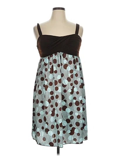 Pre-owned Agb Cocktail Dress In Brown