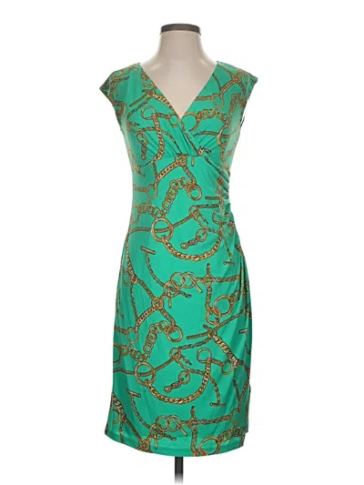 Pre-owned Agb Cocktail Dress In Green