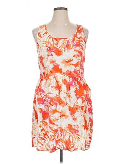 Pre-owned Agb Cocktail Dress In Orange