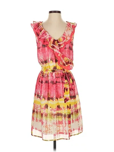 Pre-owned Agb Cocktail Dress In Pink