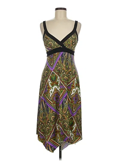 Pre-owned Agb Cocktail Dress In Purple