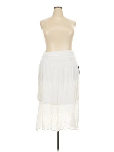 Pre-owned Agb Cocktail Dress In White