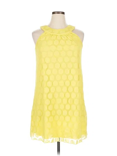 Pre-owned Agb Cocktail Dress In Yellow
