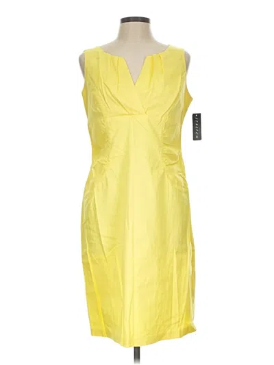 Pre-owned Agb Cocktail Dress In Yellow
