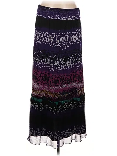 Pre-owned Agb Formal Skirt In Purple