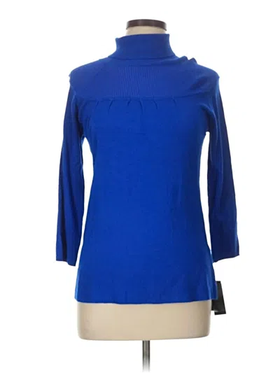 Pre-owned Agb Long Sleeve Turtleneck In Blue