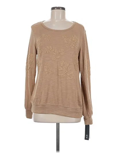 Pre-owned Agb Pullover Sweater In Brown