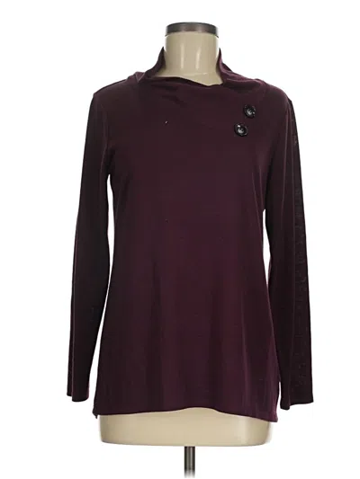 Pre-owned Agb Pullover Sweater In Burgundy