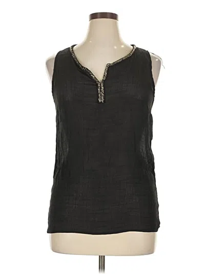 Pre-owned Agb Sleeveless Blouse In Black