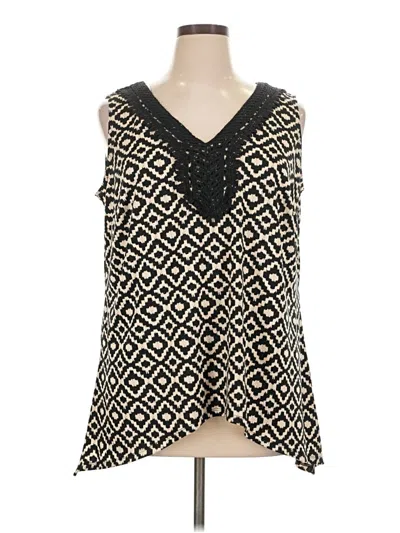 Pre-owned Agb Sleeveless Blouse In Black