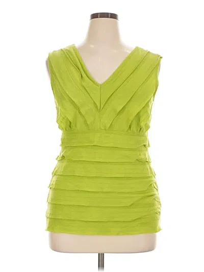 Pre-owned Agb Sleeveless Blouse In Green