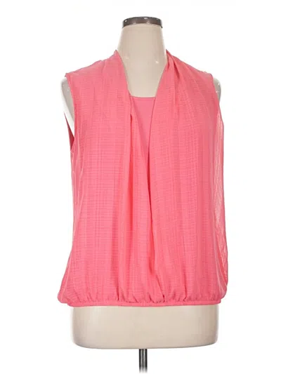 Pre-owned Agb Sleeveless Blouse In Pink