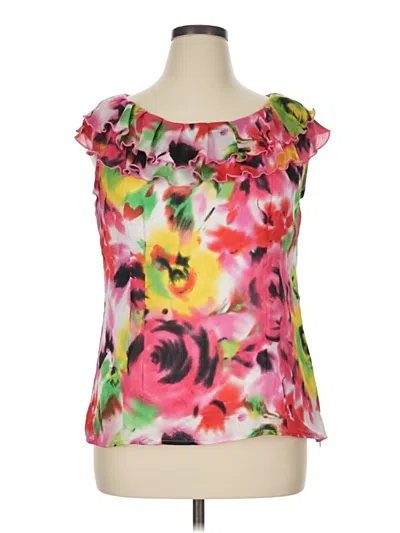 Pre-owned Agb Sleeveless Blouse In Pink